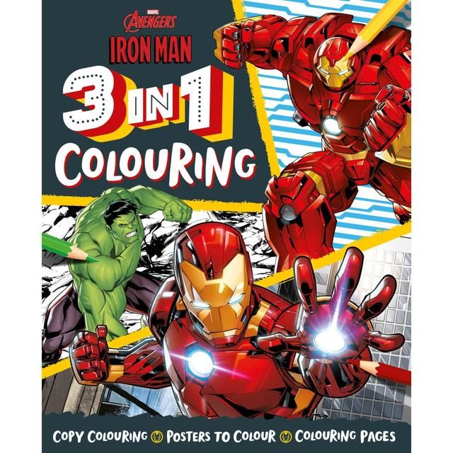 Igloobooks Marvel Avengers Iron Man 3 in 1 Colouring