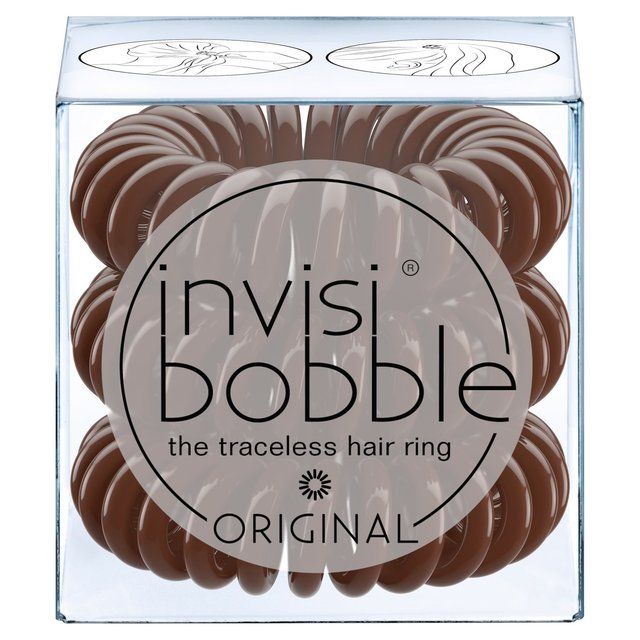 invisibobble Original Pretzel Brown Hair Ties 3 per pack