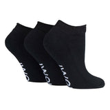 IOMI 3 Pairs Cushioned Trainer Diabetic Socks 4-8 UK Black / 3EA
