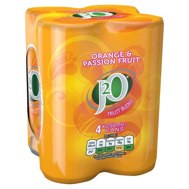 J2O Orange & Passionfruit 4 x 250ml