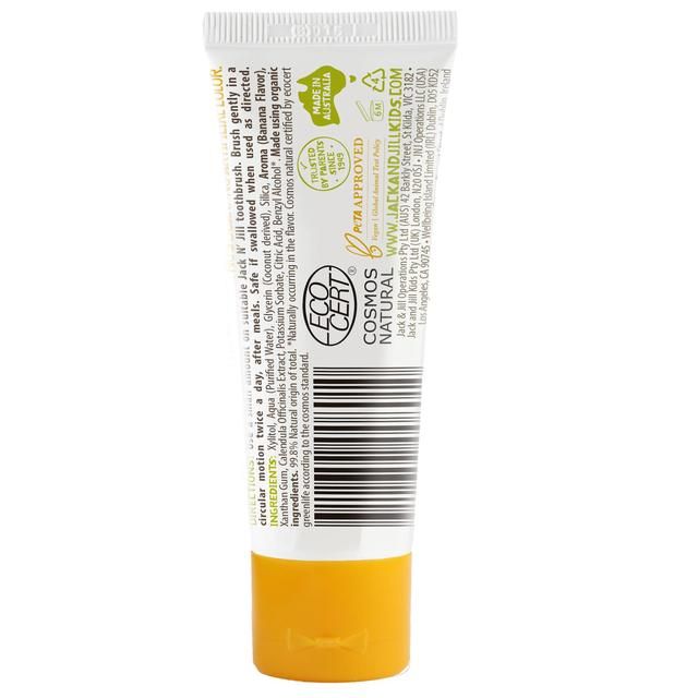 Jack N' Jill Organic Banana Toothpaste with Natural Flavouring 50g