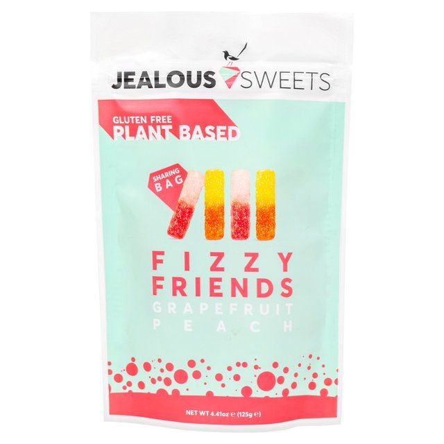 Jealous Sweets Fizzy Lips Sweets Plant-based Gummy Sweets 125g