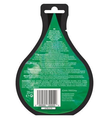 John Frieda Miracle Drops Damage Repairing Hair Mask 25ml for Damaged Hair