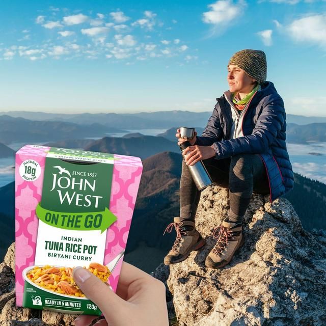 John West On The Go Indian Biryani Curry Tuna Rice Pot 120g