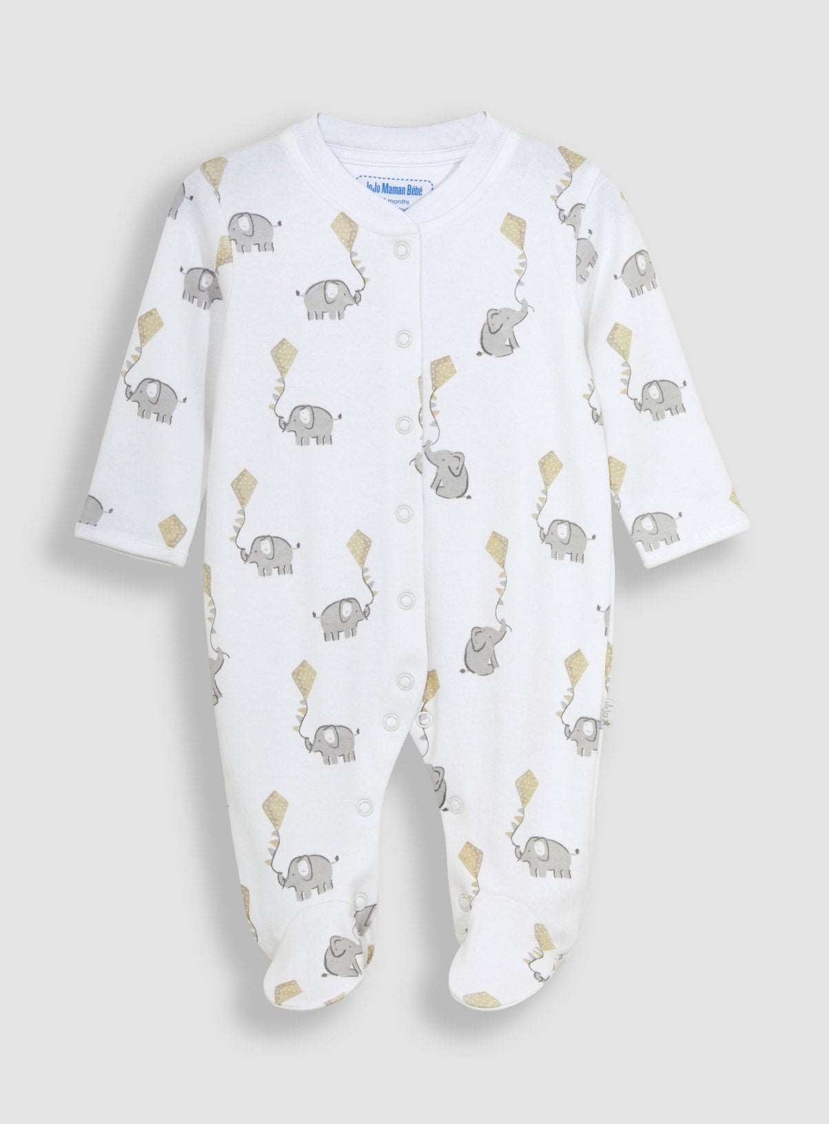 JOJO MAMAN BÉBÉ 3 Pack Sleepsuit, Hat & Bib Set 3-6 months