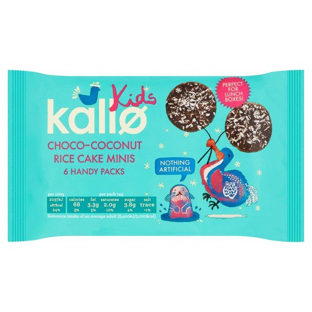 Kallo Kids Mini Choco-Coconut Rice Cakes Multipack 6 x 14g