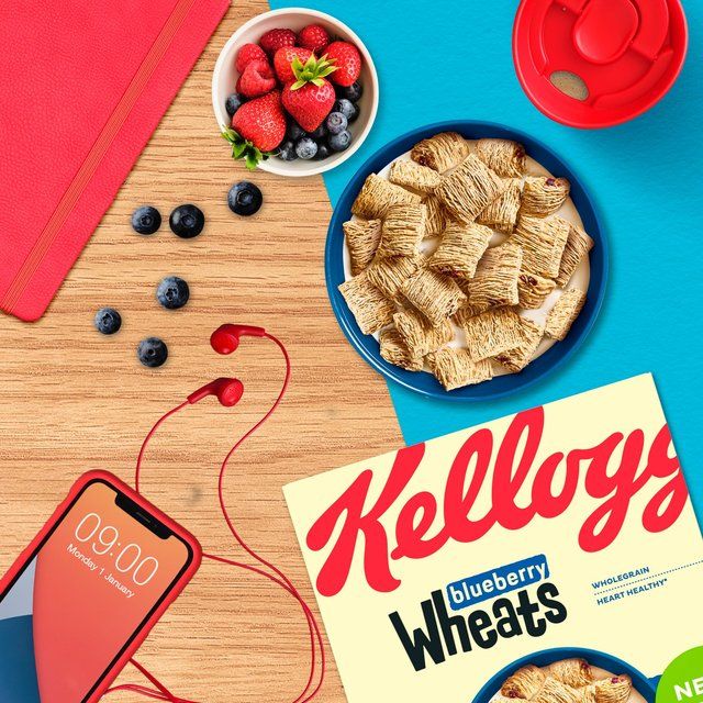 Kellogg's Wheats Blueberry Breakfast Cereal 500g