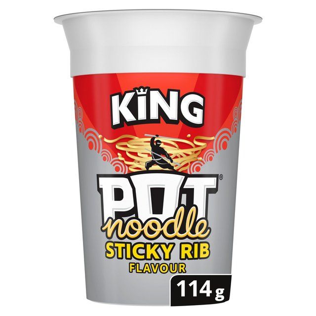 King Pot Noodle Sticky Rib 114g