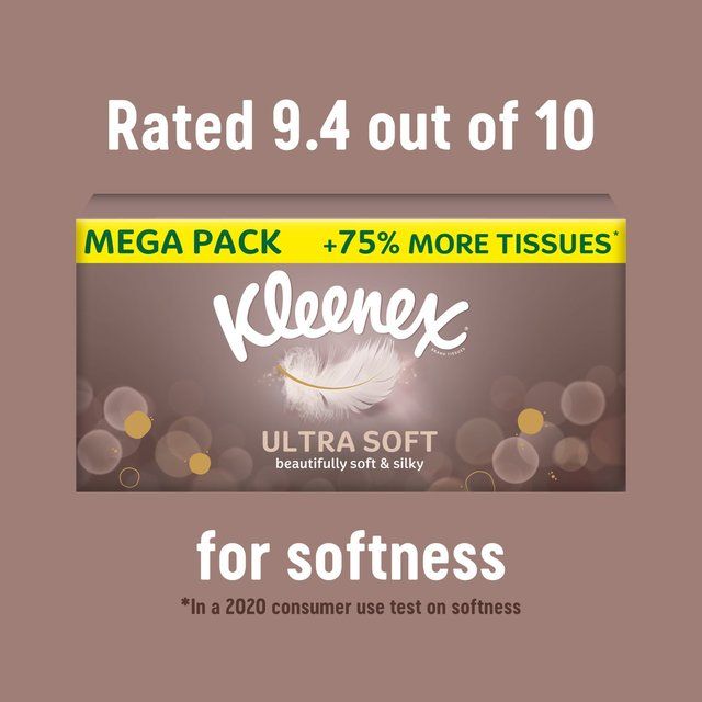 Kleenex Ultra Soft Facial Tissues - Twin Box 2 x 64 per pack