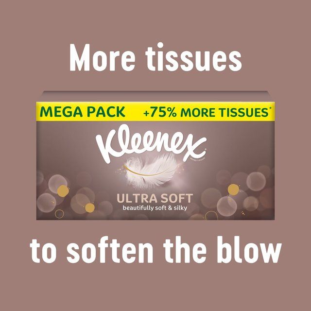 Kleenex Ultra Soft Facial Tissues - Twin Box 2 x 64 per pack