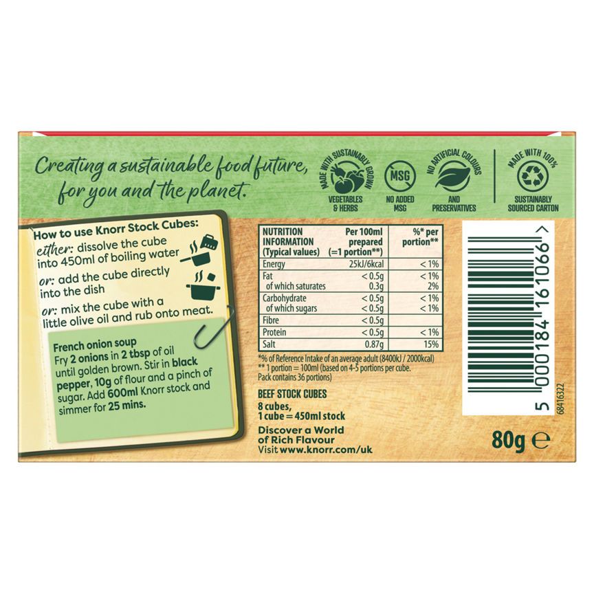 Knorr Beef Stock Cubes