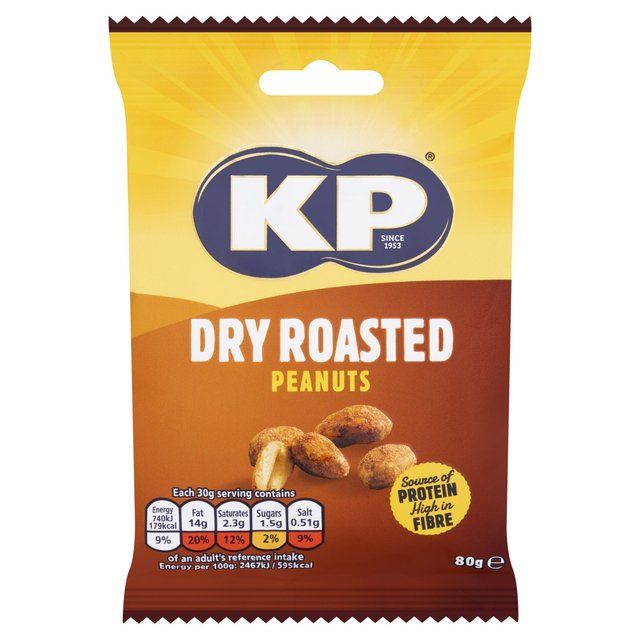 KP Dry Roasted Peanuts 80g