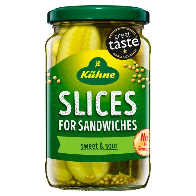 Kuhne Gherkin Sandwich Slices 330g
