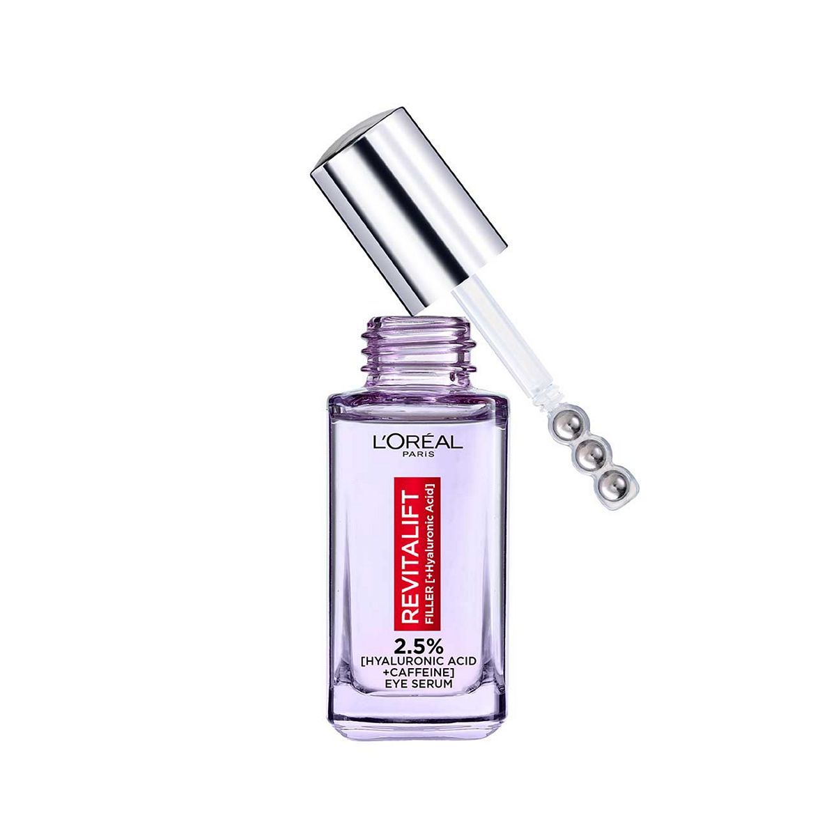 L'Oréal Paris 2.5% Hyaluronic Acid and Caffeine Eye Serum, Revitalift Filler Eye Serum – 20ml