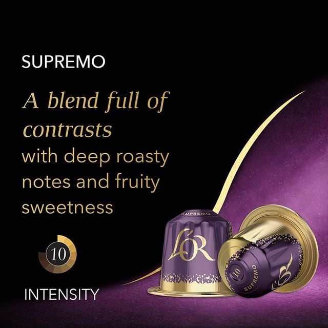 L'OR Espresso Supremo Intensity 10 Coffee Capsules 10 per pack