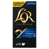 L'OR Ristretto Decaf Coffee Pods x10 Intensity 9 10 per pack