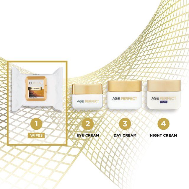 L'Oreal Age Perfect Smoothing Cleansing Wipes 25 per pack