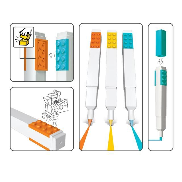 Lego Stationery Highlighter 3 per pack
