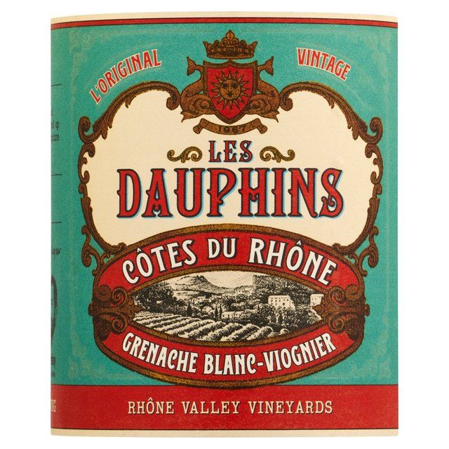 Les Dauphins Cotes du Rhone White 75cl