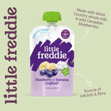 Little Freddie Blueberry & Banana with Greek Yoghurt Organic Pouch 6 mths+ 100g