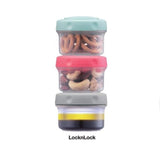 Lock & Lock 3 Pce Mini Round Storage Set