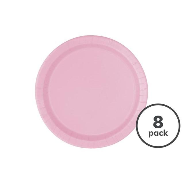 Lovely Pink Recyclable Paper Party Plates 8 per pack
