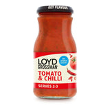 Loyd Grossman No Added Sugar Tomato & Chilli Pasta Sauce 350g