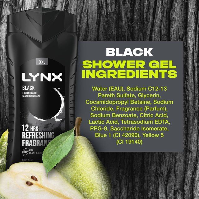Lynx Black Body Wash Shower Gel 500ml