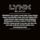 Lynx Black Shower Gel 225ml