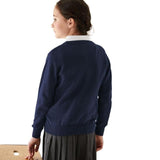 M&S 2pk Pure Cotton School Jumper 3-12 Years Navy