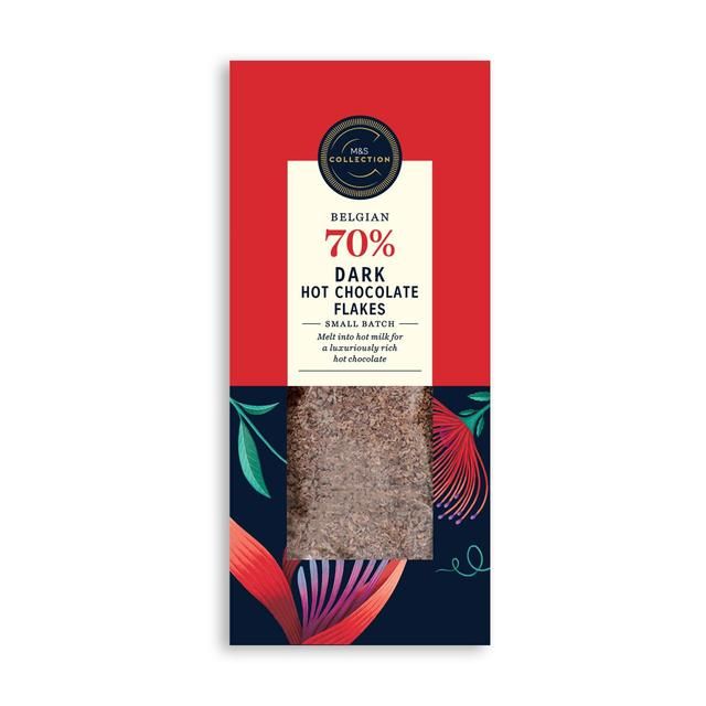 M&S Belgian Dark Hot Chocolate Flakes 250g