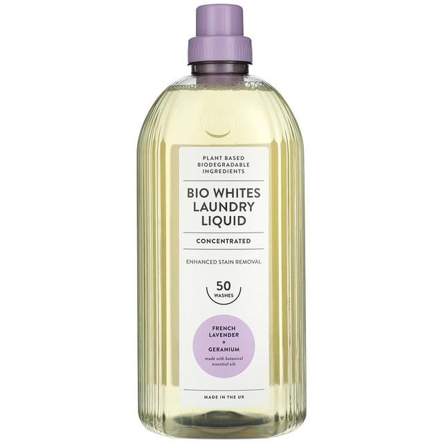 M&S Bio Whites Laundry Liquid French Lavender & Geranium 50 Wash 1.5L