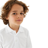 M&S Boys 2pk Stain Resist School Polo Shirts 3-14 Years White