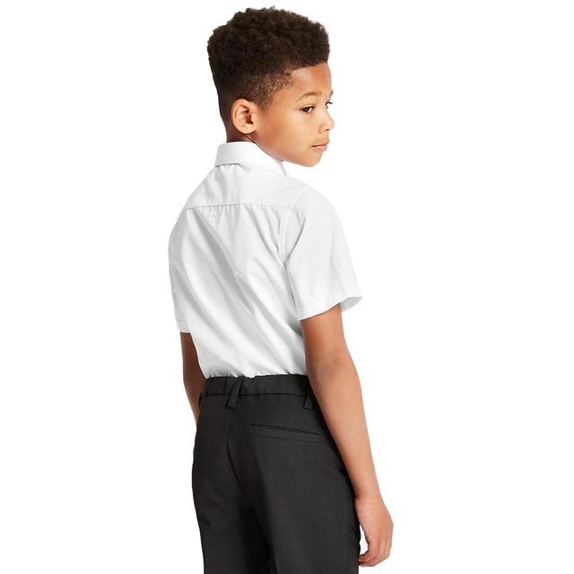 M&S Boys 3pk Easy Iron School Shirts 3-13 Years White
