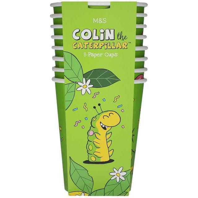 M&S Colin the Caterpillar Party Cups 8 per pack