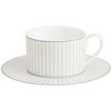 M&S Collection Hampton Stripe Cup & Saucer One Size Grey Mix