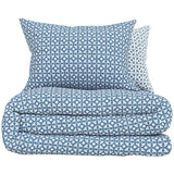 M&S Cotton Blend Circle Star Bedding Set Single Blue