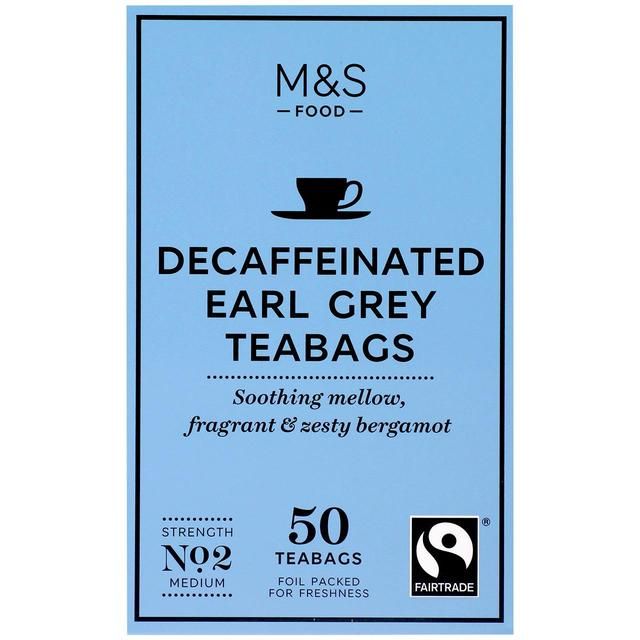 M&S Fairtrade Decaffeinated Earl Grey Tea Bags 50 per pack Default Title