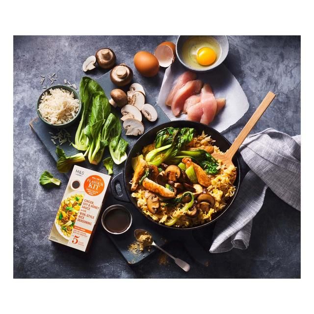 M&S Ginger Soy & Honey Sauce with Rice Seasoning 47g