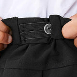 M&S Girls 2pk Black Crease Resistant School Skirts 4-14 Years