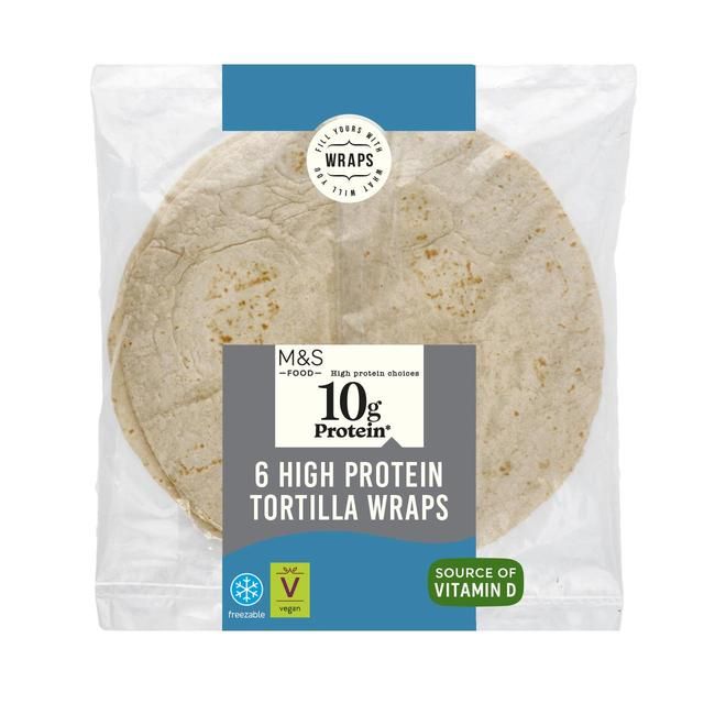 M&S High Protein Tortilla Wraps 6 per pack