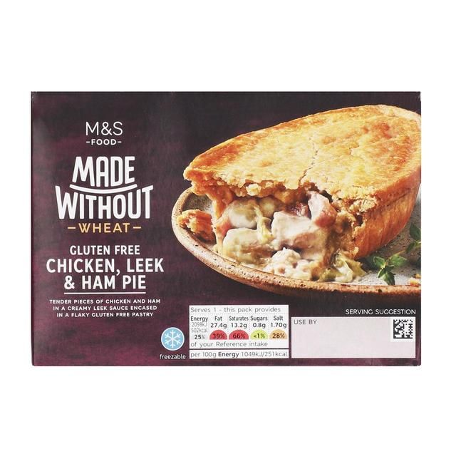 M&S Made Without Chicken Leek & Ham Pie 200g
