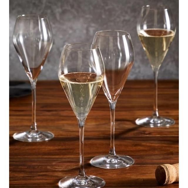 M&S Maxim Crystal Prosecco Glasses Set 4 per pack