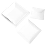 M&S Maxim Porcelain Square White Pasta Bowl