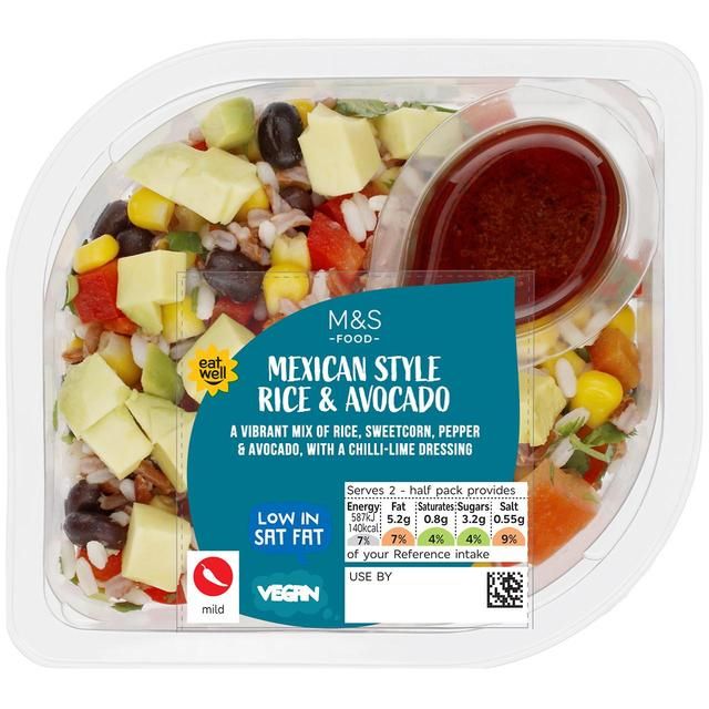 M&S Mexican Rice & Avocado 200g