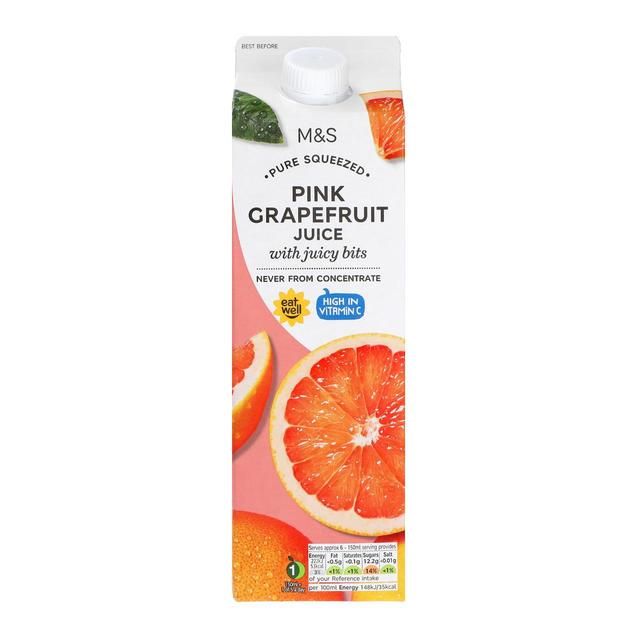 M&S Pink Grapefruit Juice with Juicy Bits 1L