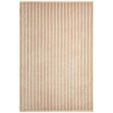 M&S Pure Cotton Carved Stripe Bath Towel Natural