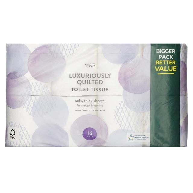 M&S Quilted Toilet Tissue 16 per pack