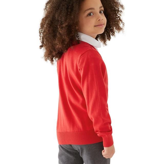 M&S Red 2PK COTTON CARDIGAN WITH STAYNEW 3-14 Y
