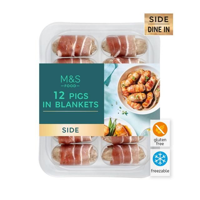 M&S Select Farms British 12 Pigs in Blankets 282g